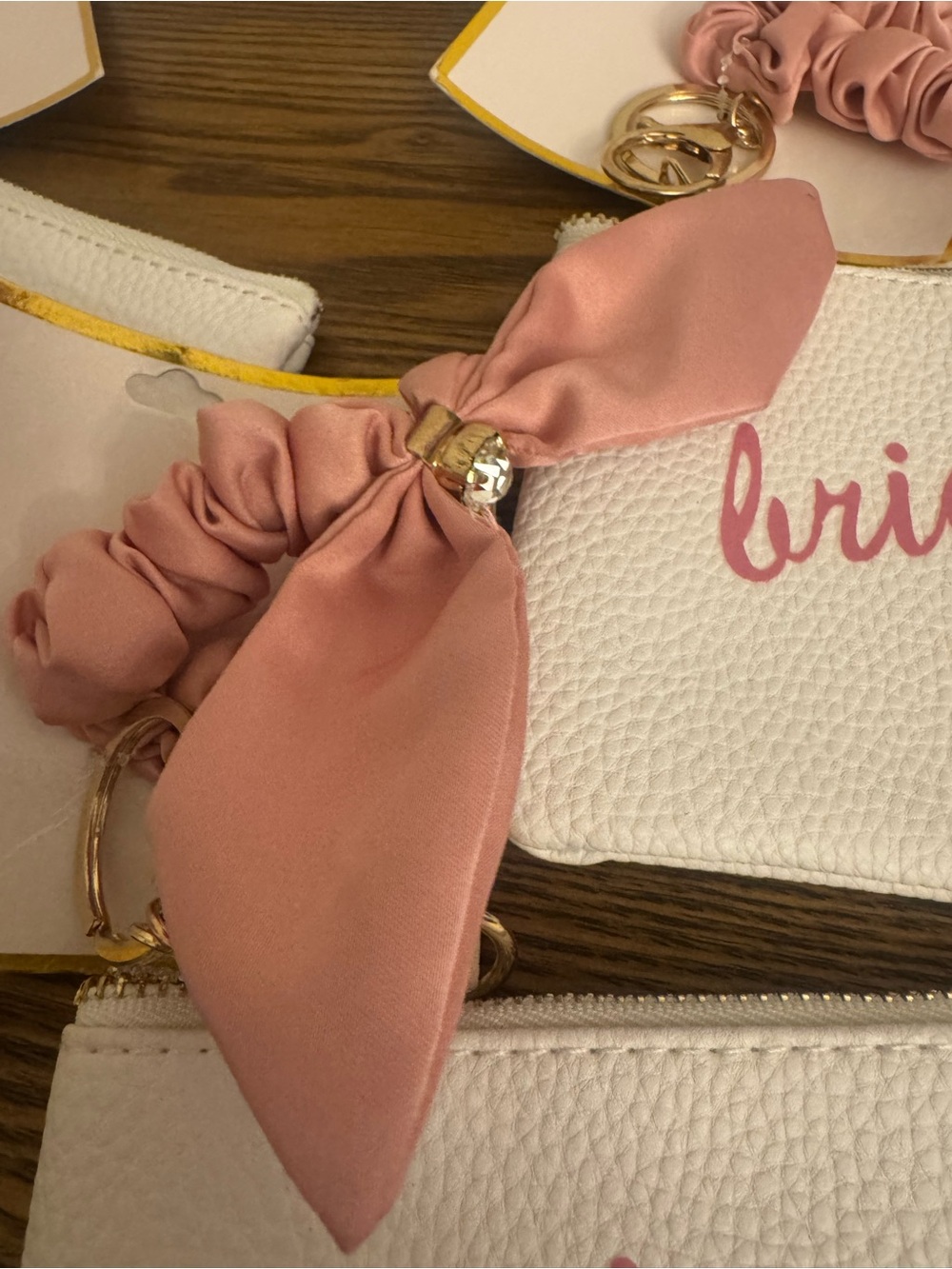 NWT FAF Inc Bride Tribe Pouch & Scrunchie Keychain Set - Lot of 4 - Picture 3 of 5